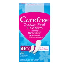 Carefree<sup>®</sup> Cotton Feel Flexiform Sem Fragrância